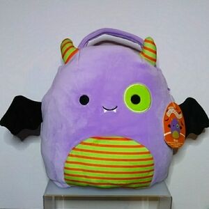 Squishmallows Blaze Halloween Plush Candy Treat Bucket Pail NWT